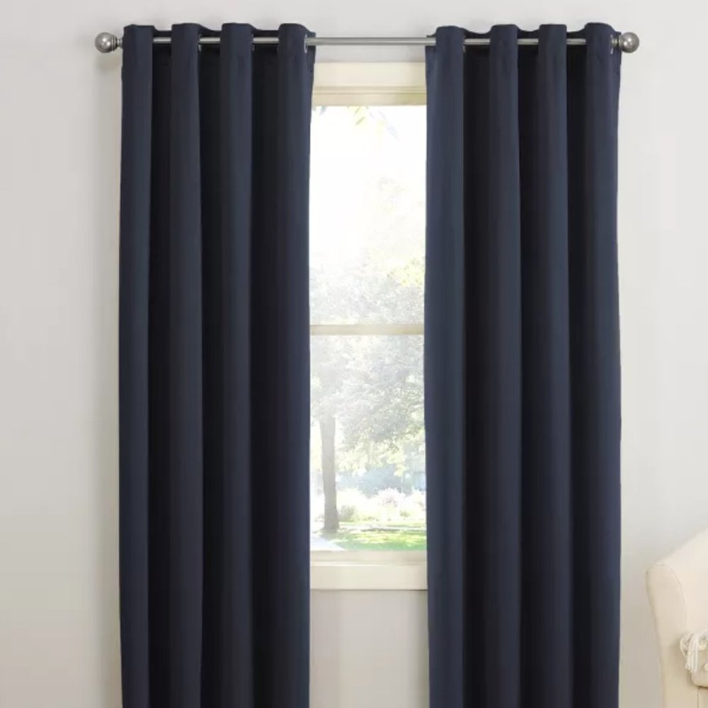 NWT Navy Room Darkening Thermal Curtains